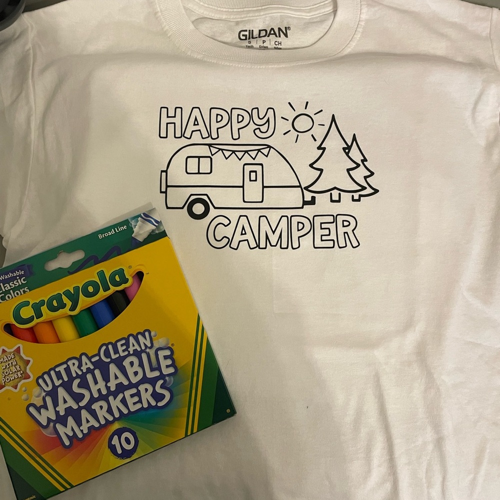 13 Designs! Kid’s Coloring Shirt with Markers. Halloween Candy King/ Queen! - Picture 4 of 16